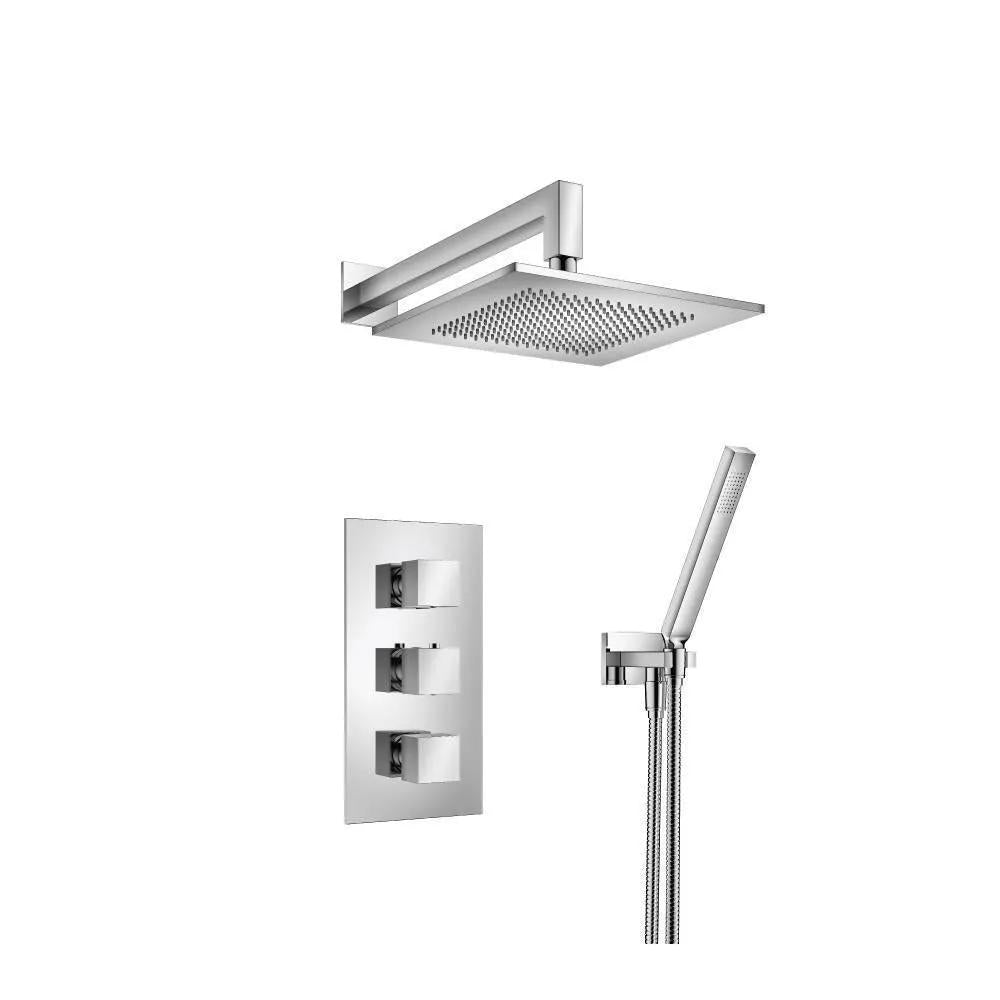 chrome shower set