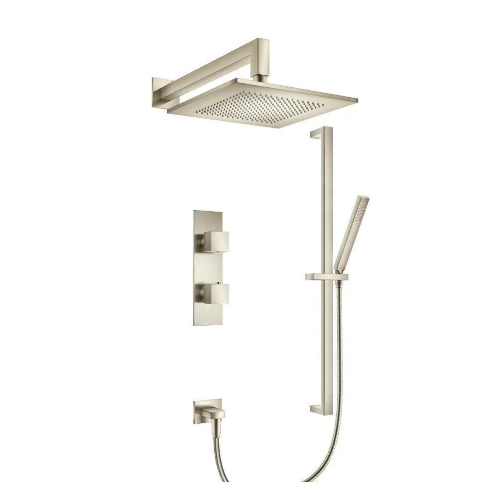 Flusso Serie 160 Two Output Shower Set with Shower Head, Hand Held and Slide Bar by Flusso