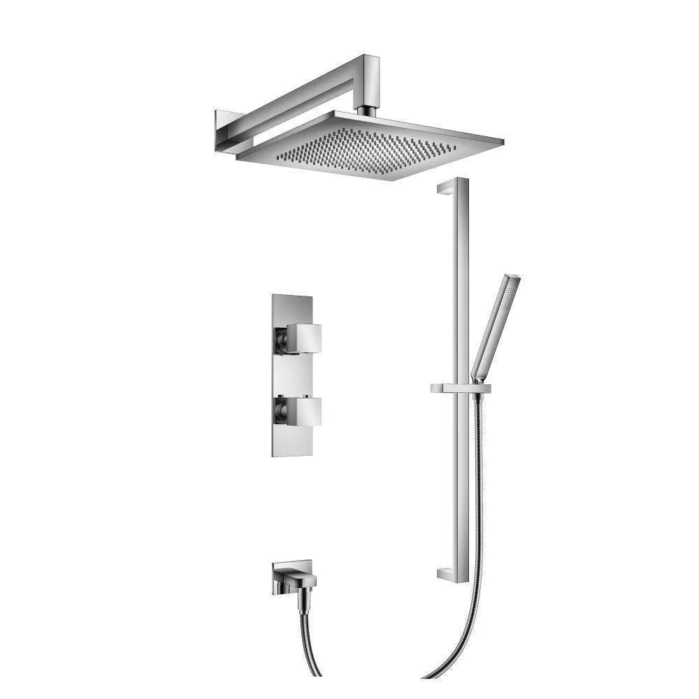 chrome shower set