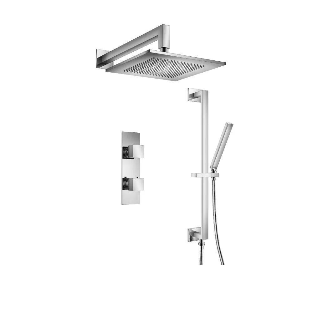 chrome shower set
