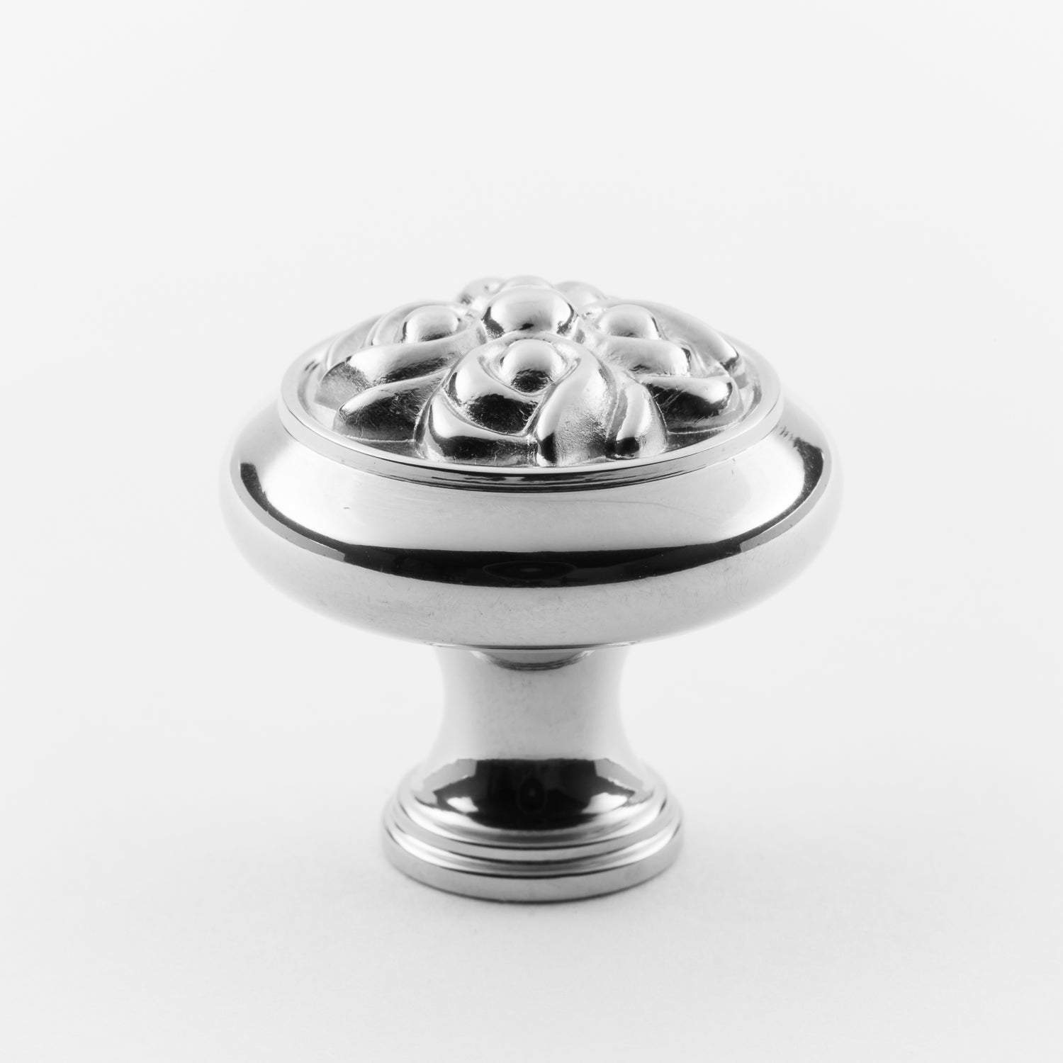 polished chrome knob