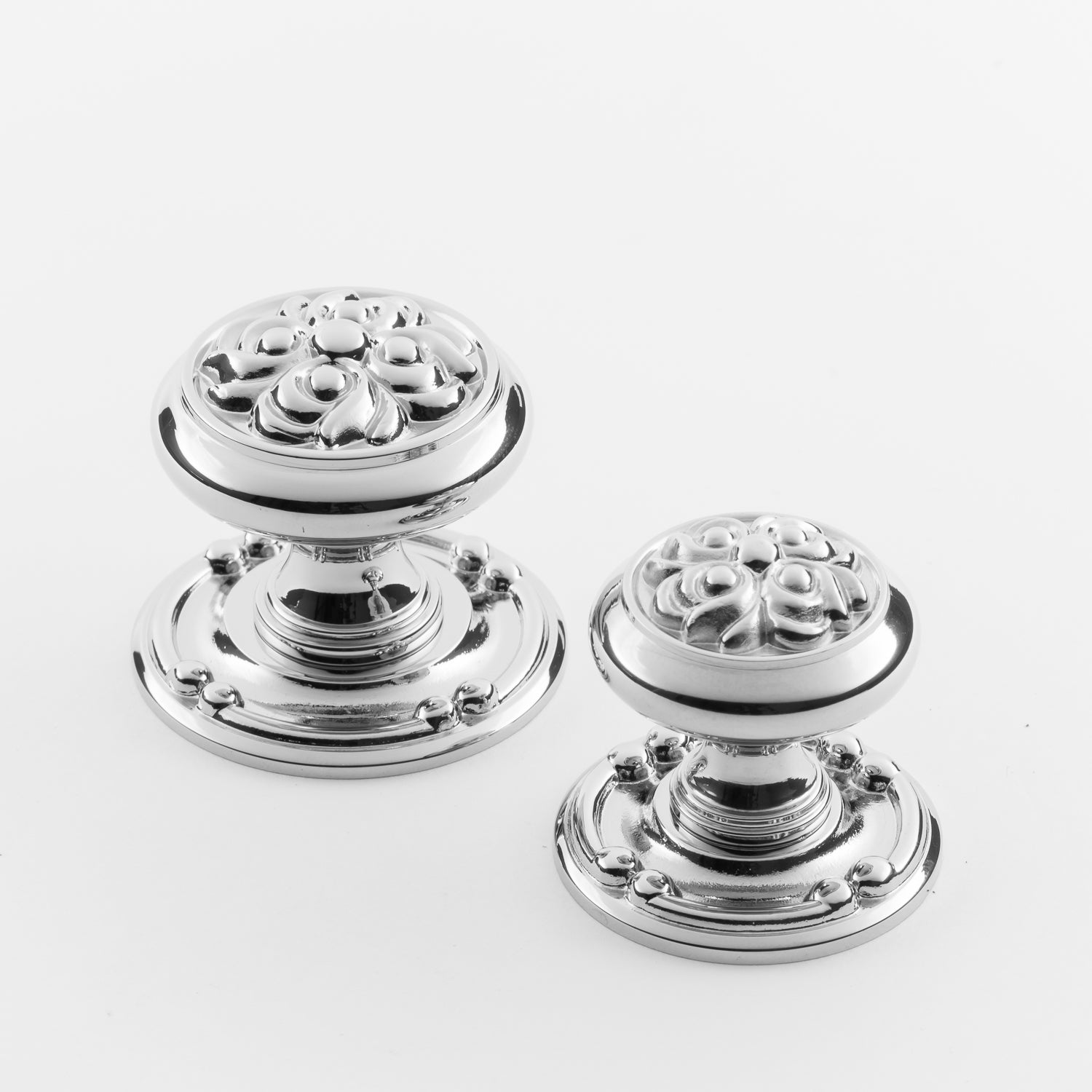 polished chrome knob