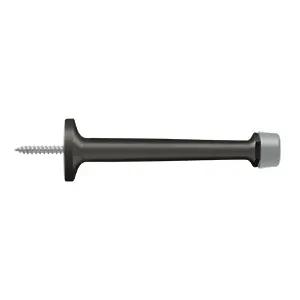 Deltana 4" Solid Brass Baseboard Door Bumper by Deltana