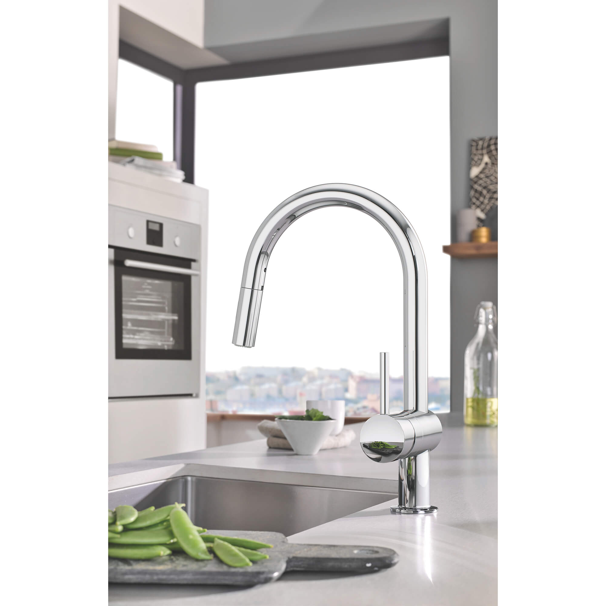 starlight chrome kitchen faucet