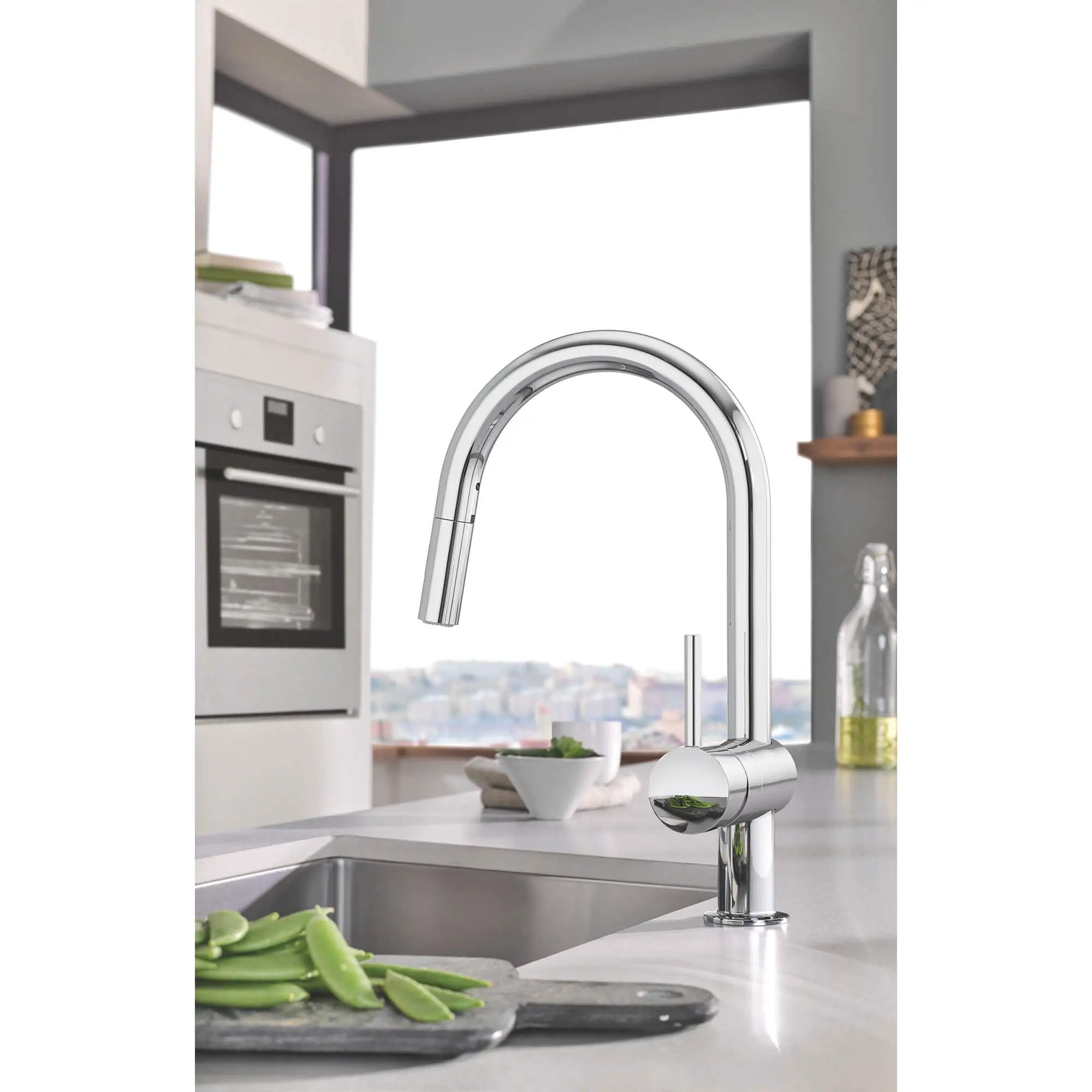 starlight chrome kitchen faucet