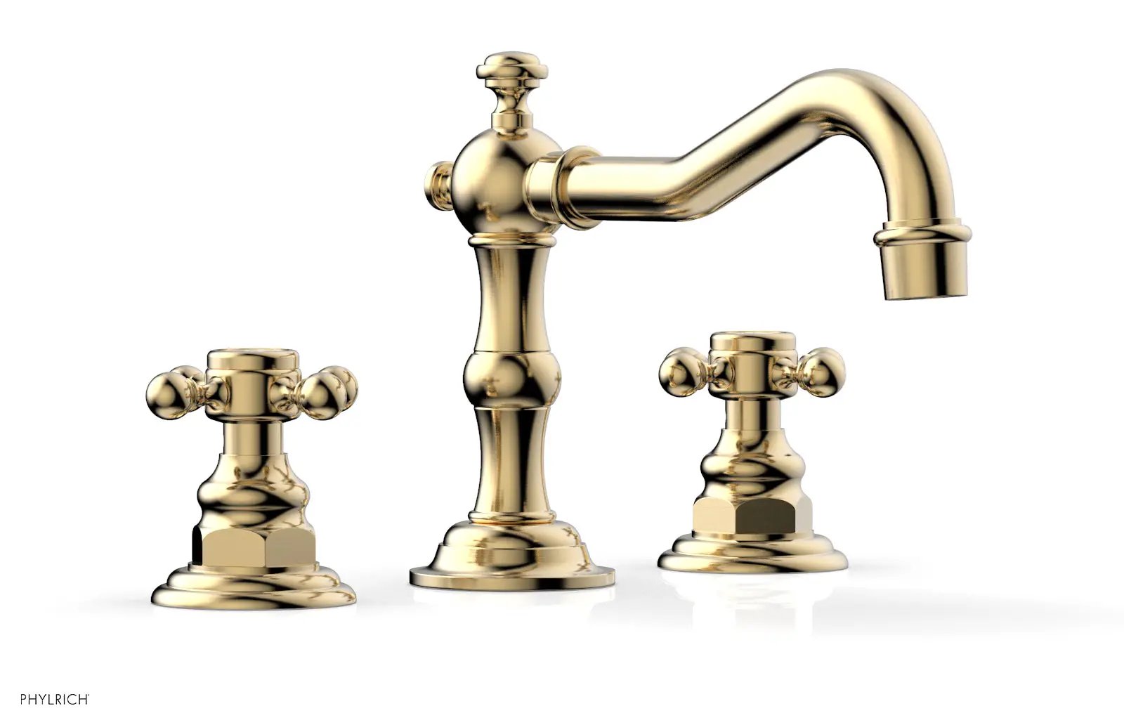 Phylrich HENRI Widespread Faucet - Cross Handles by Phylrich