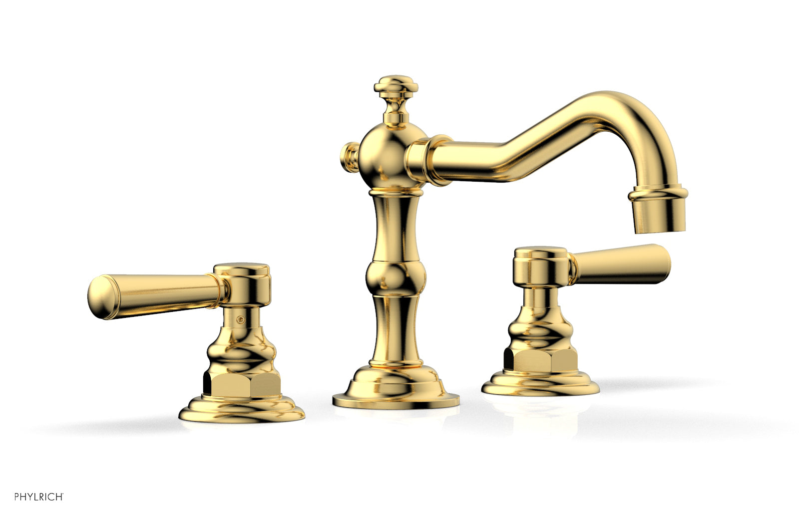 Phylrich HENRI Widespread Faucet - Lever Handles by Phylrich