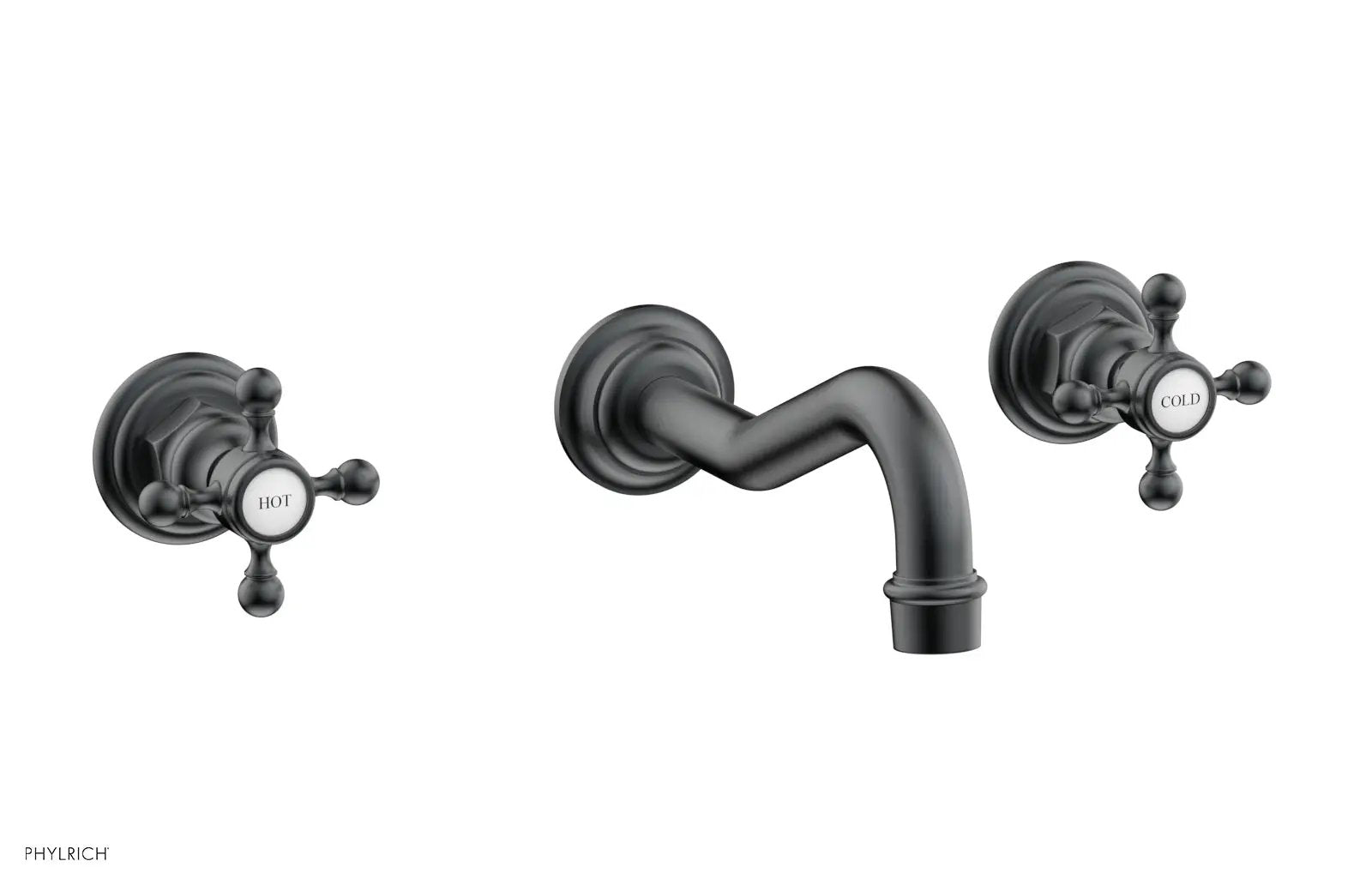 Phylrich HENRI Wall Lavatory Set With Cross Handles by Phylrich