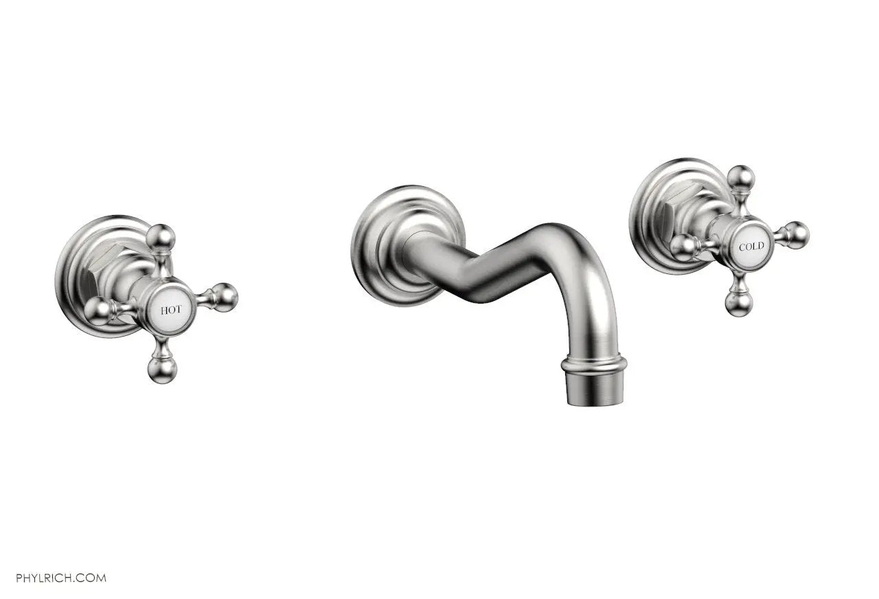 Phylrich HENRI Wall Lavatory Set With Cross Handles by Phylrich