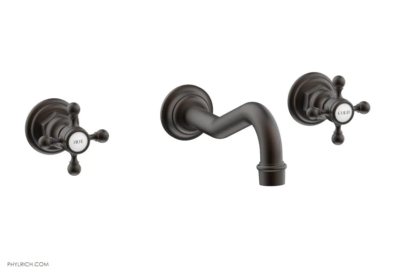 Phylrich HENRI Wall Lavatory Set With Cross Handles by Phylrich