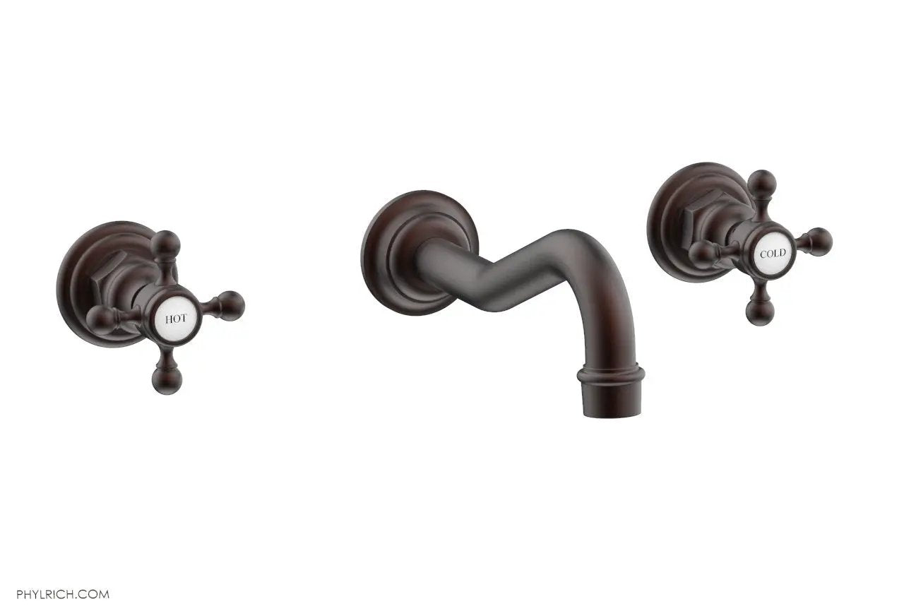 Phylrich HENRI Wall Lavatory Set With Cross Handles by Phylrich