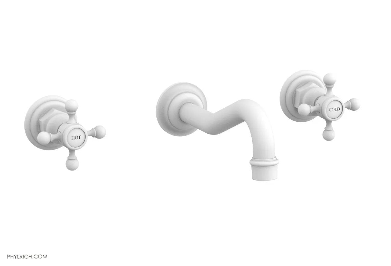 Phylrich HENRI Wall Lavatory Set With Cross Handles by Phylrich