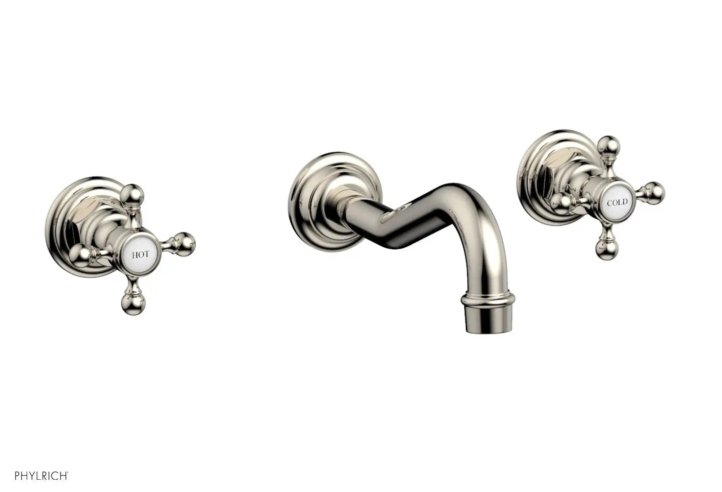 Phylrich HENRI Wall Lavatory Set With Cross Handles by Phylrich