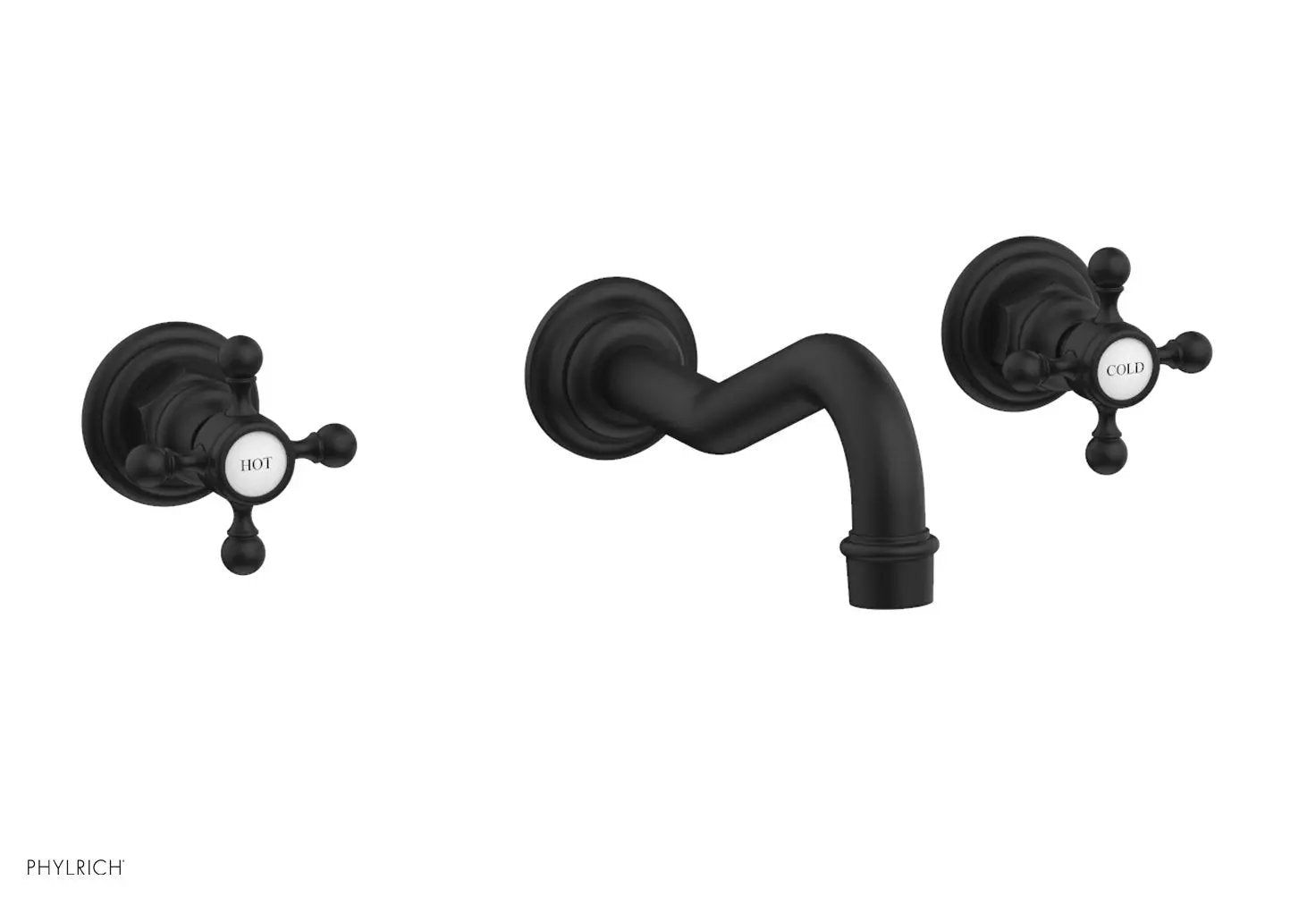Phylrich HENRI Wall Lavatory Set With Cross Handles by Phylrich