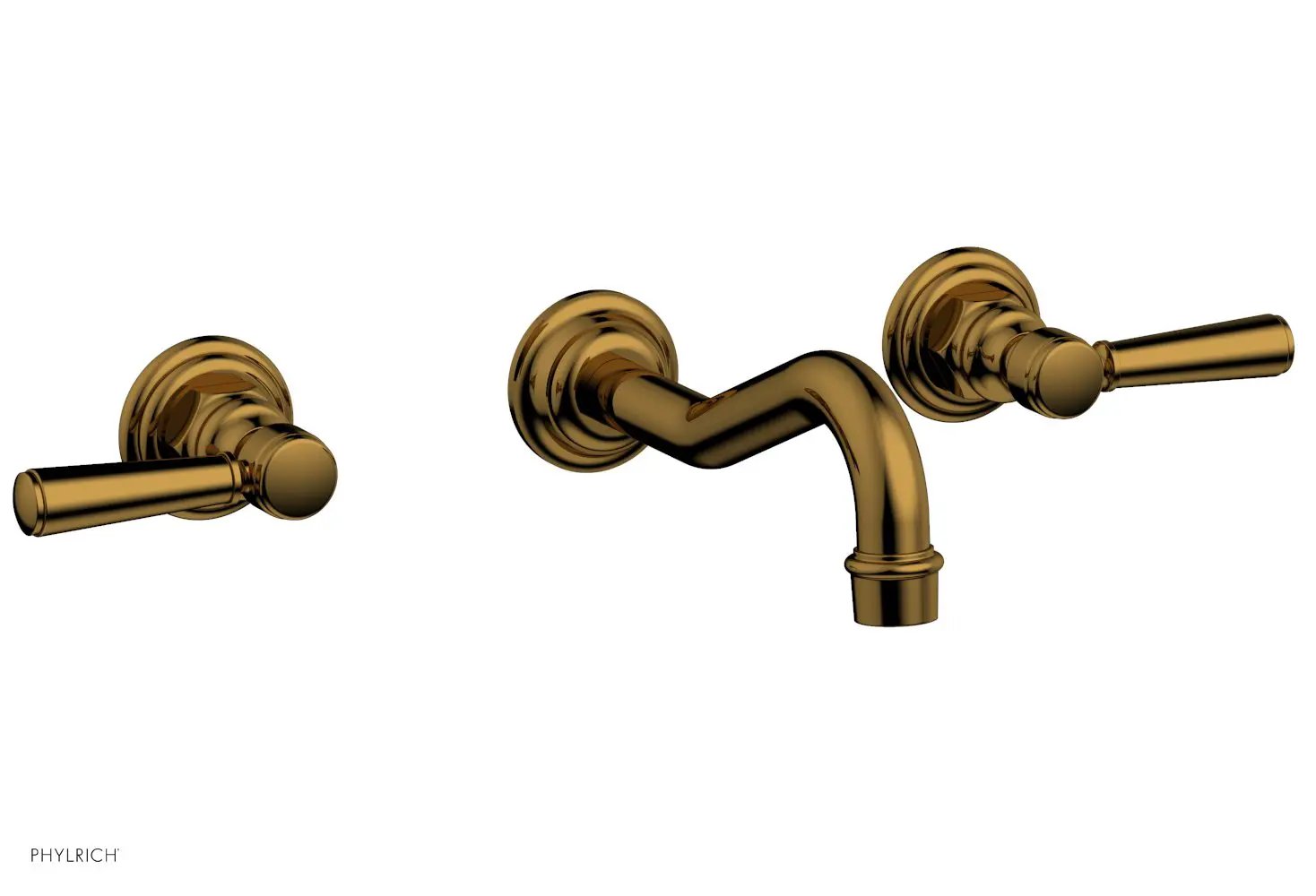 Phylrich HENRI Wall Lavatory Set - Lever Handles by Phylrich