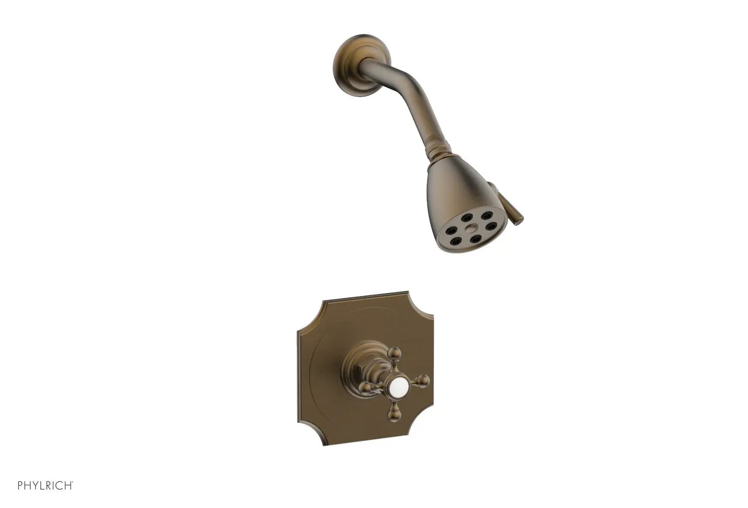 Phylrich HENRI Pressure Balance Shower Set Cross Handle by Phylrich
