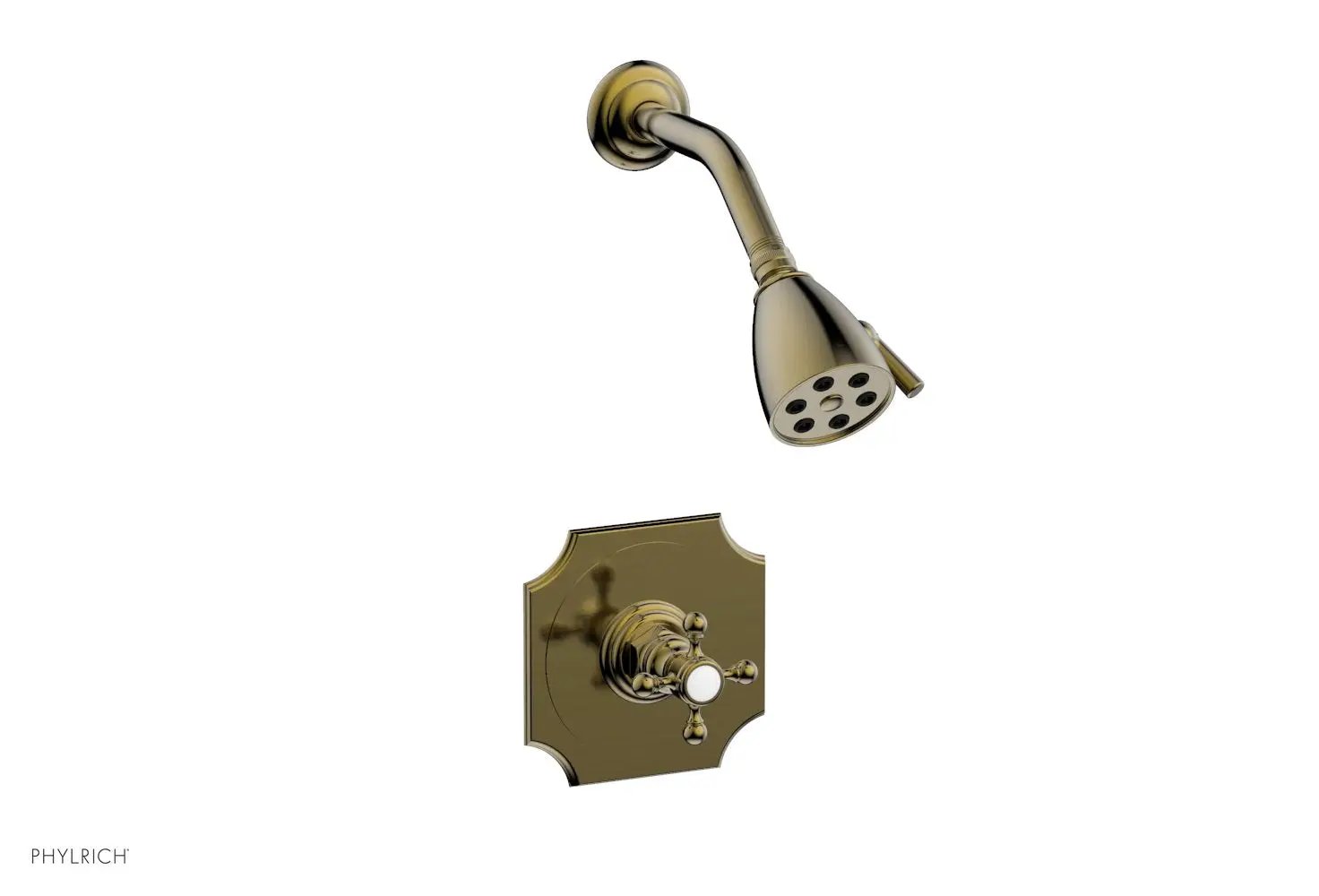Phylrich HENRI Pressure Balance Shower Set Cross Handle by Phylrich