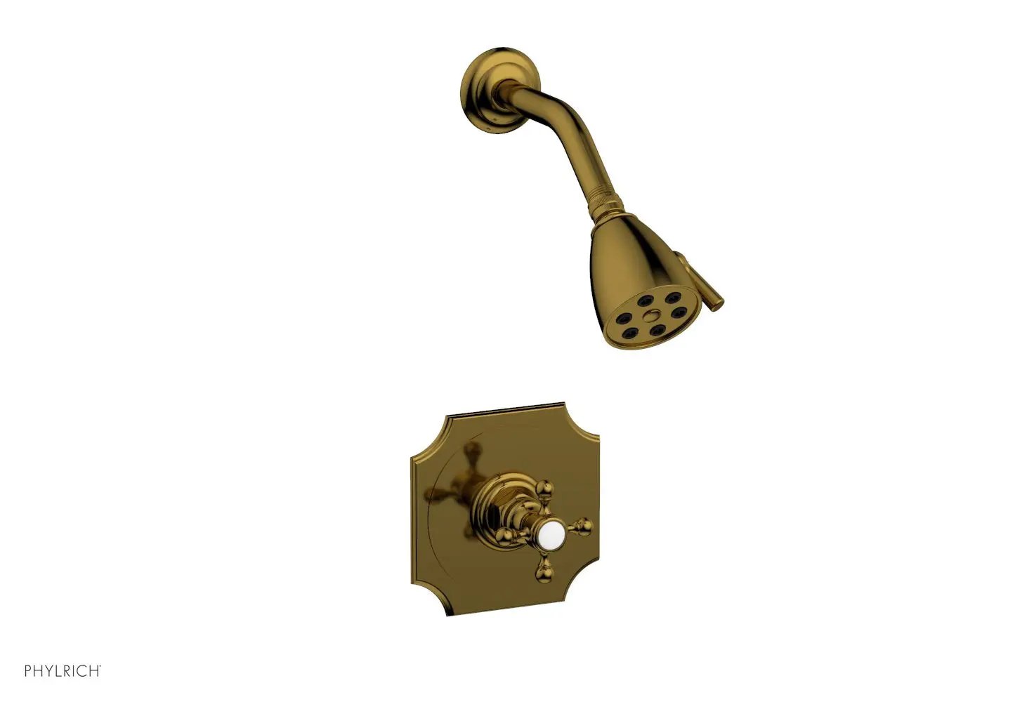 Phylrich HENRI Pressure Balance Shower Set Cross Handle by Phylrich