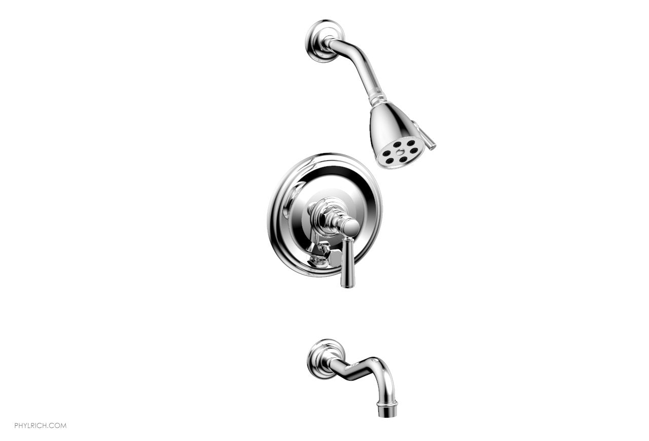 polished chrome shower set