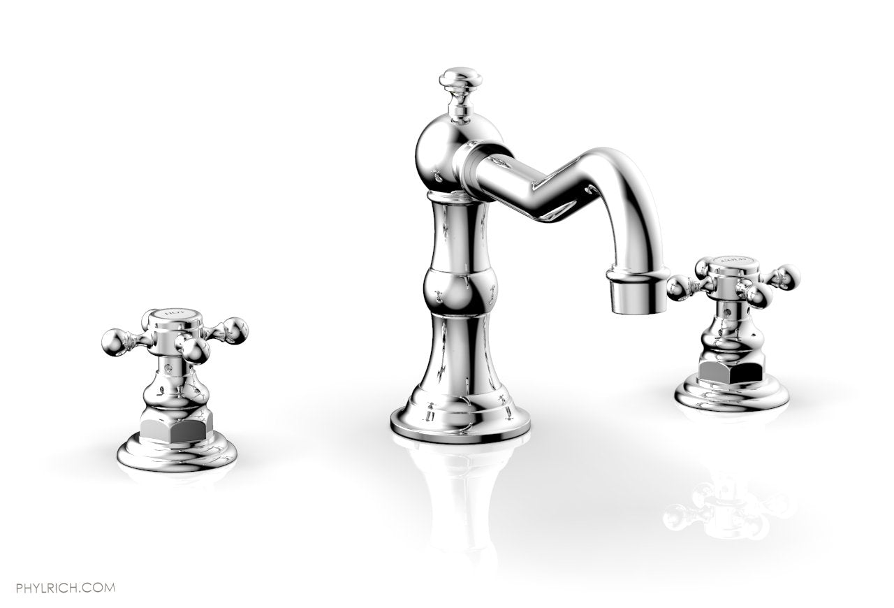 polished chrome deck tub set