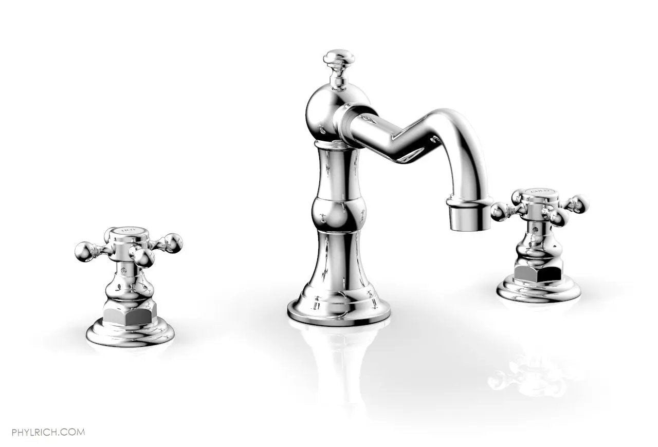 polished chrome deck tub set