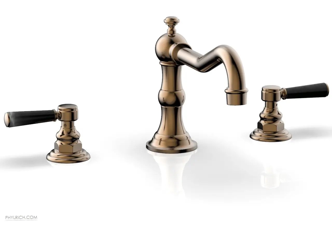 Phylrich HENRI Deck Tub Set - Marble Lever Handles by Phylrich