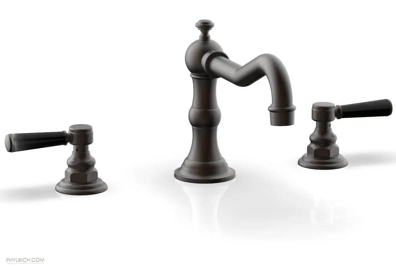 Phylrich HENRI Deck Tub Set - Marble Lever Handles by Phylrich