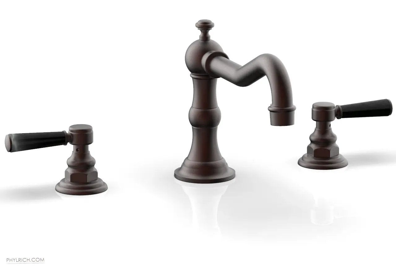 Phylrich HENRI Deck Tub Set - Marble Lever Handles by Phylrich