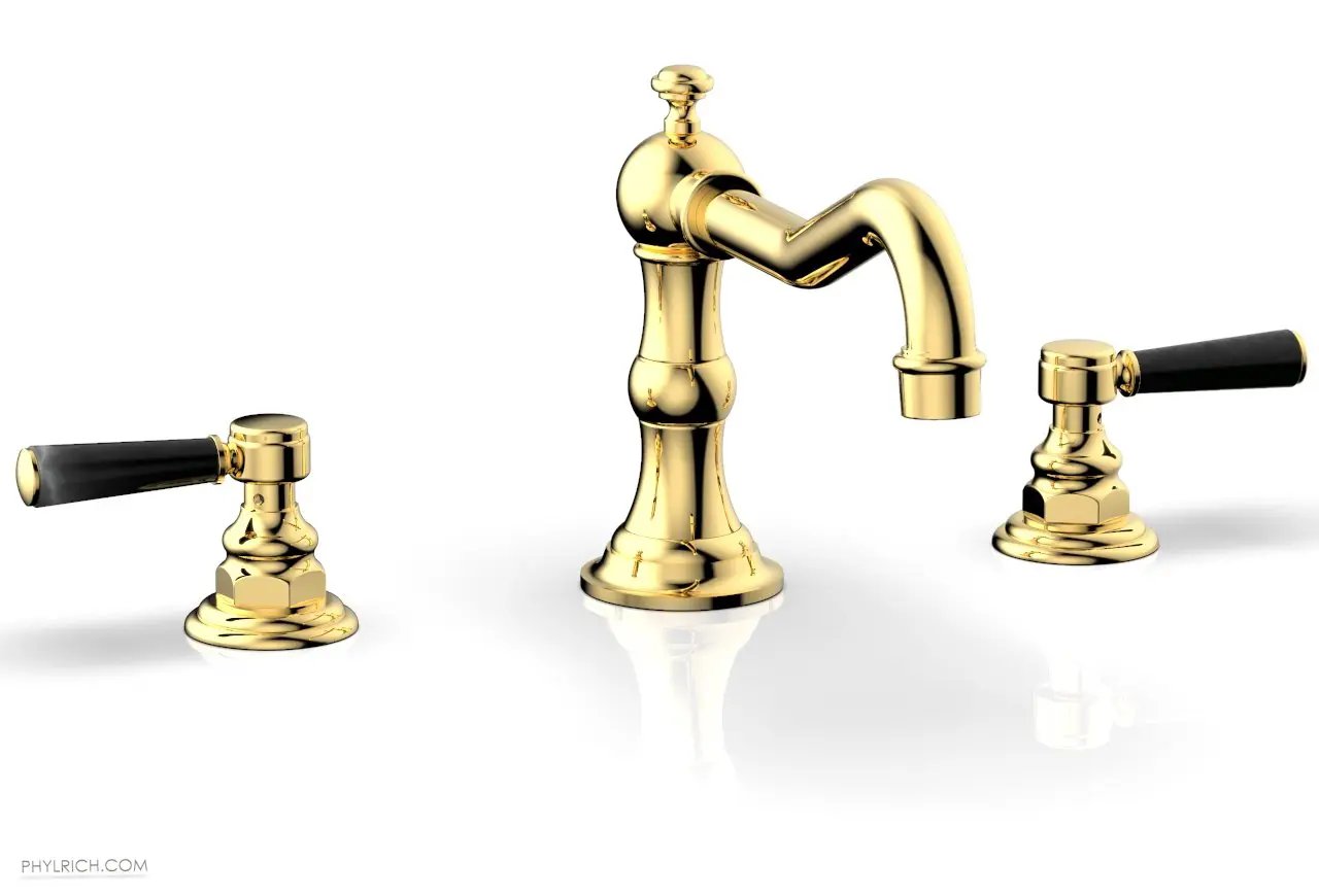 Phylrich HENRI Deck Tub Set - Marble Lever Handles by Phylrich