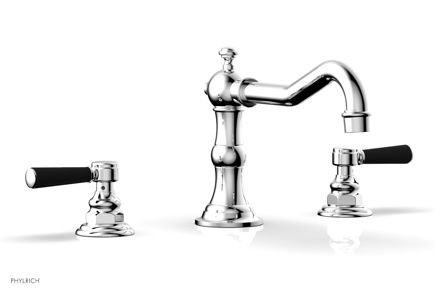 polished chrome deck tub set