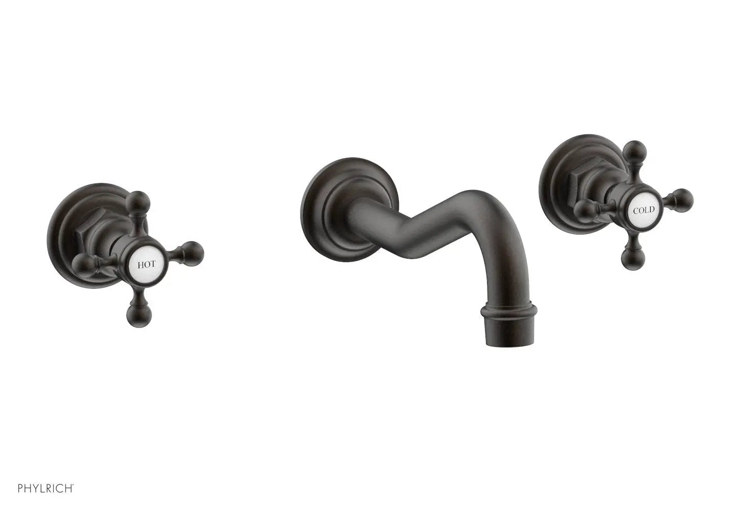 Phylrich HENRI Wall Tub Set - Cross Handle by Phylrich