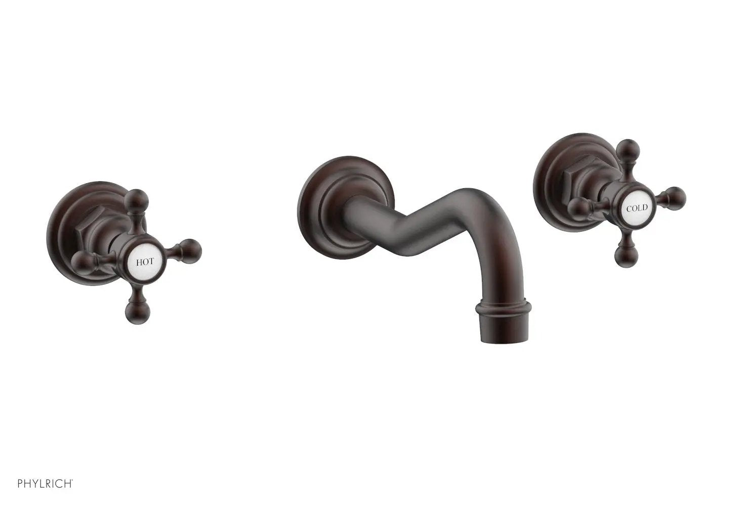 Phylrich HENRI Wall Tub Set - Cross Handle by Phylrich