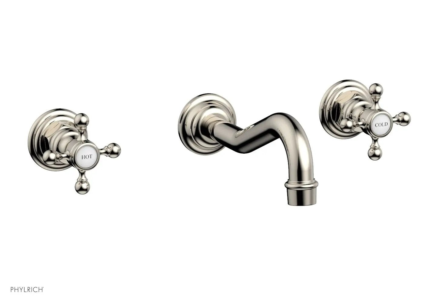 Phylrich HENRI Wall Tub Set - Cross Handle by Phylrich