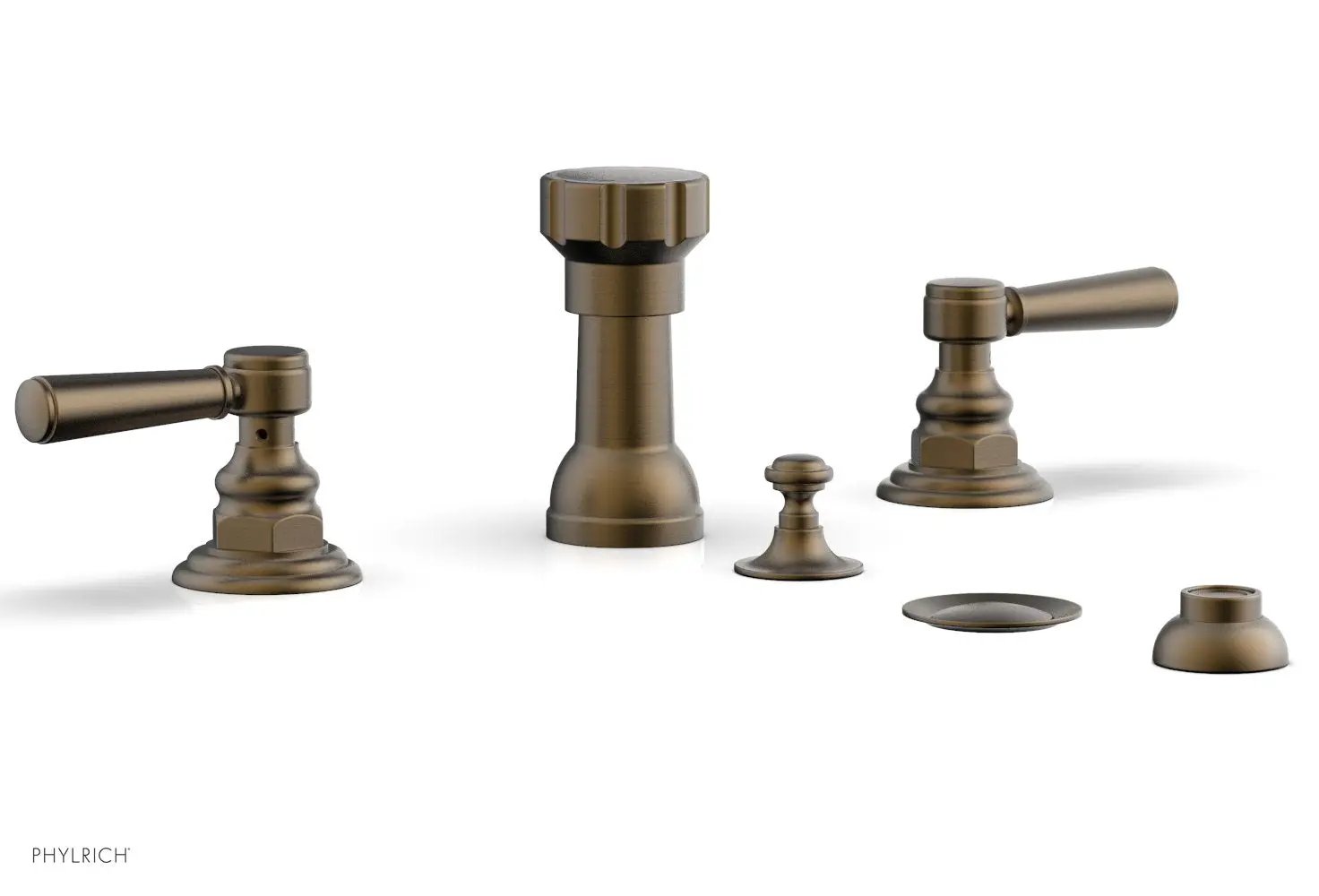Phylrich HENRI Four Hole Bidet Set - Lever Handles by Phylrich
