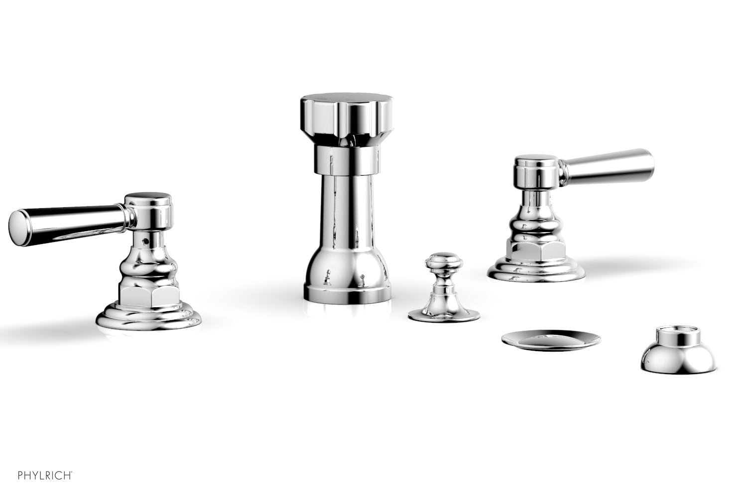 polished chrome bidet set