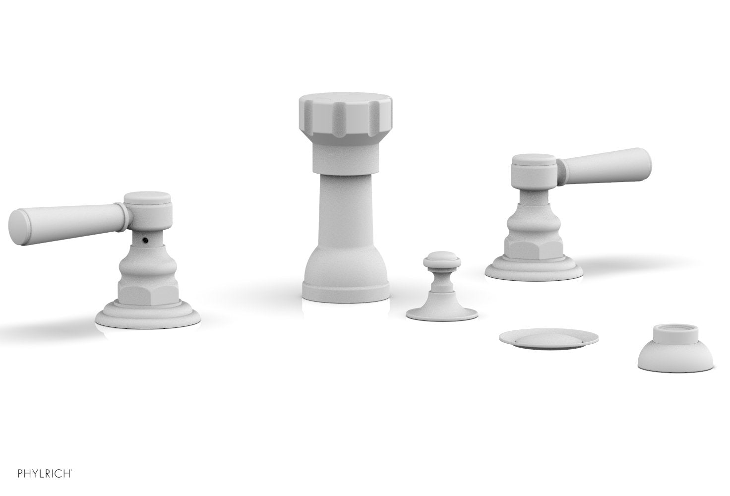 Phylrich HENRI Four Hole Bidet Set - Lever Handles