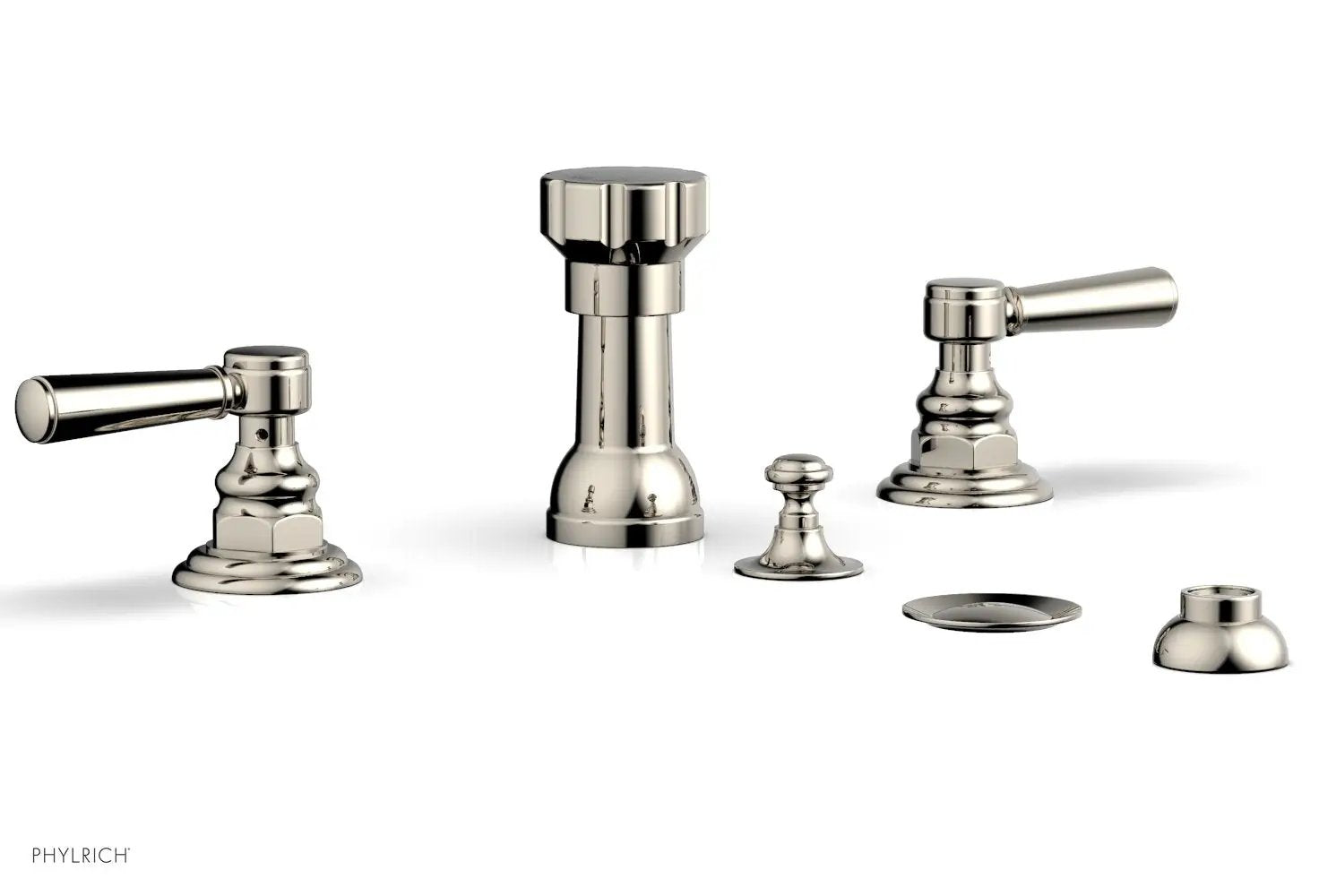 Phylrich HENRI Four Hole Bidet Set - Lever Handles by Phylrich