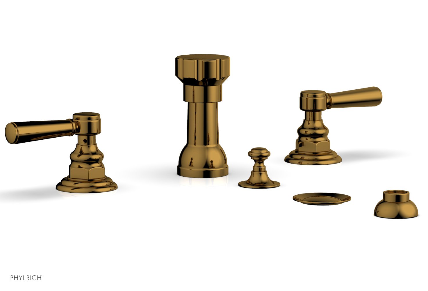 Phylrich HENRI Four Hole Bidet Set - Lever Handles