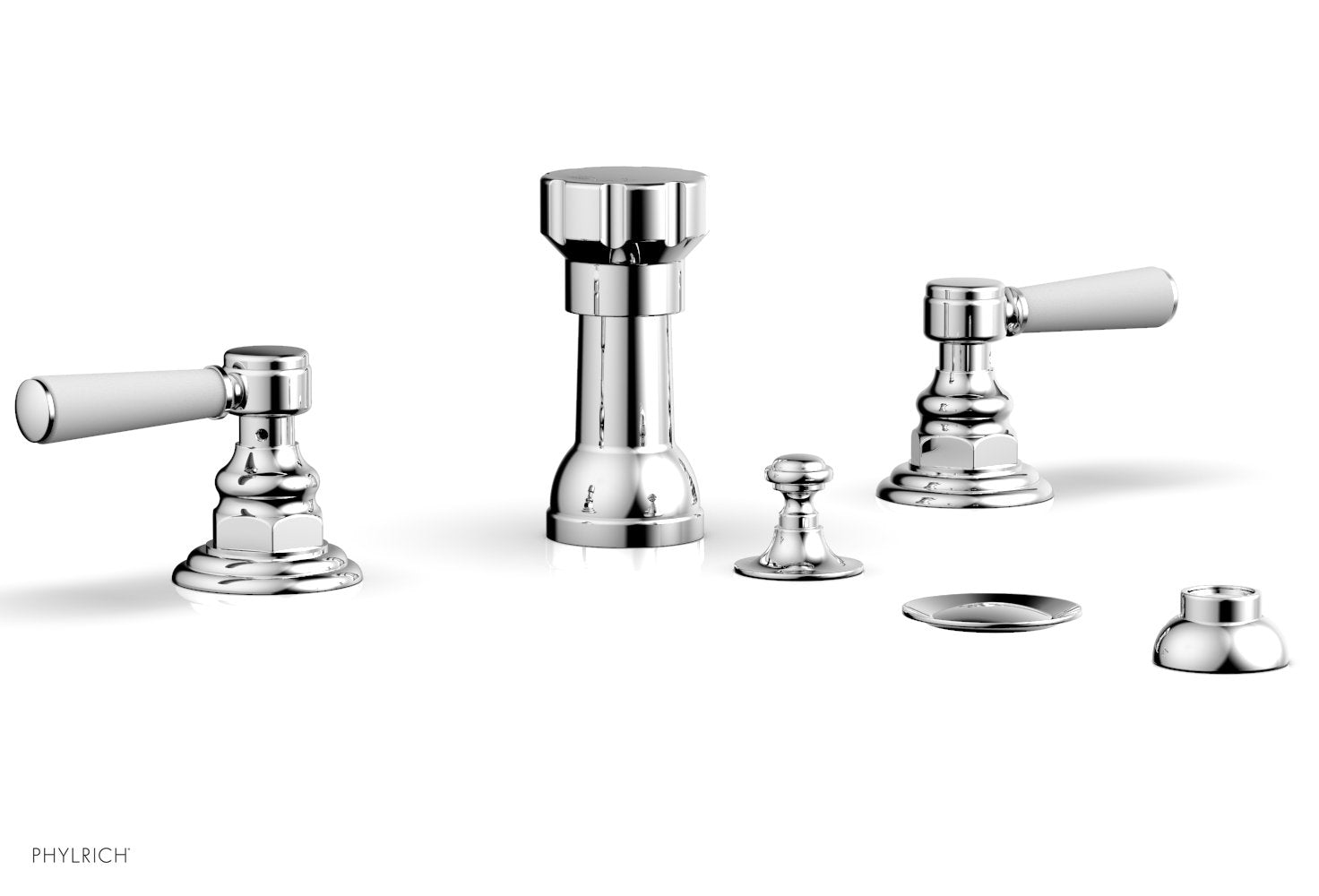 polished chrome bidet set