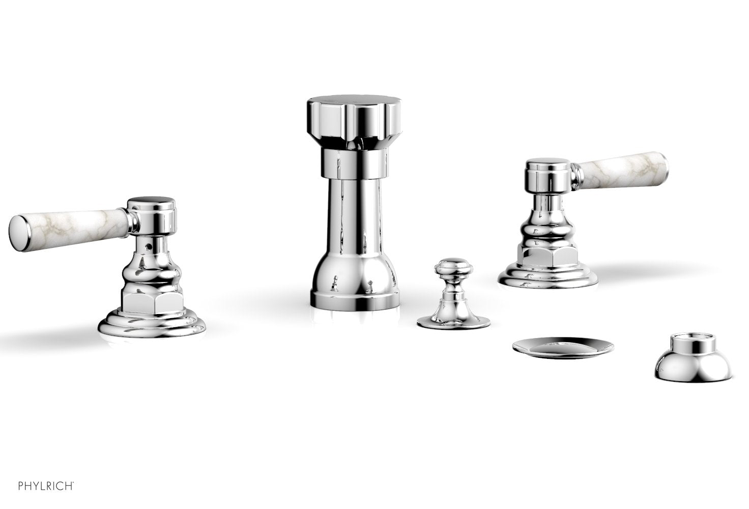 polished chrome bidet set