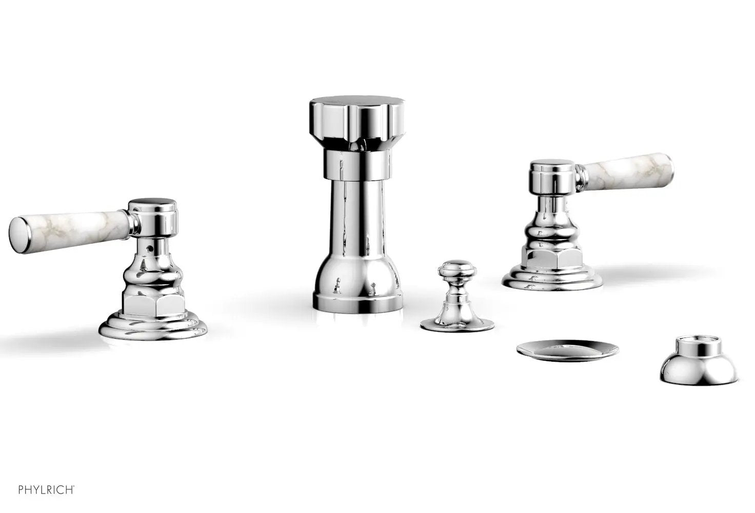 polished chrome bidet set