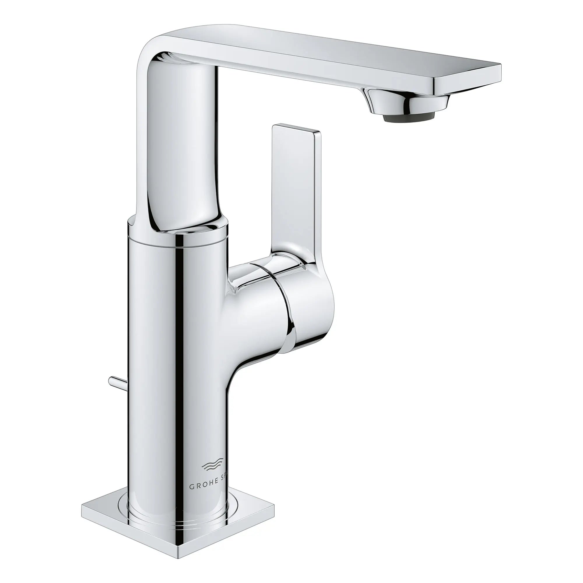chrome bathroom faucet