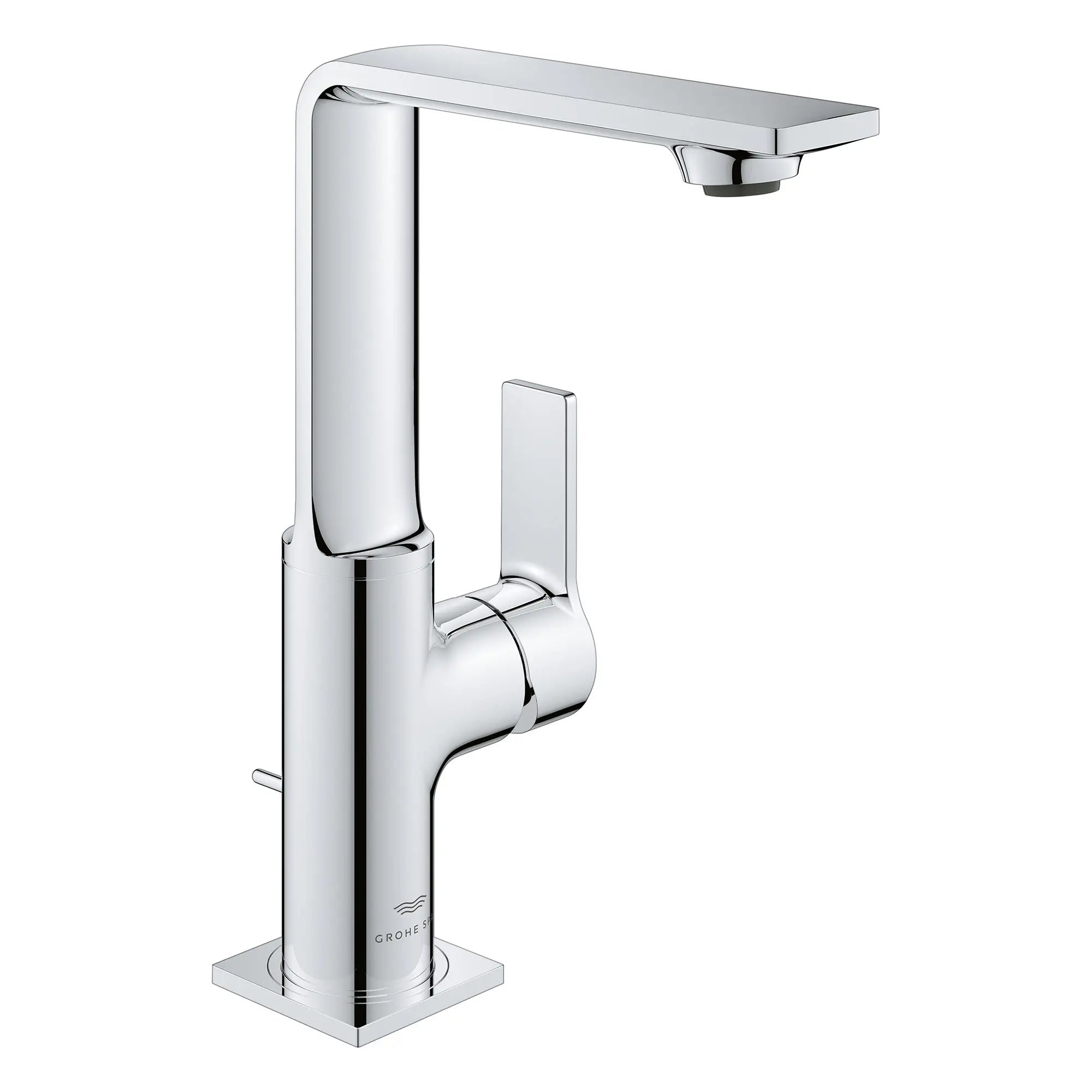 chrome bathroom faucet