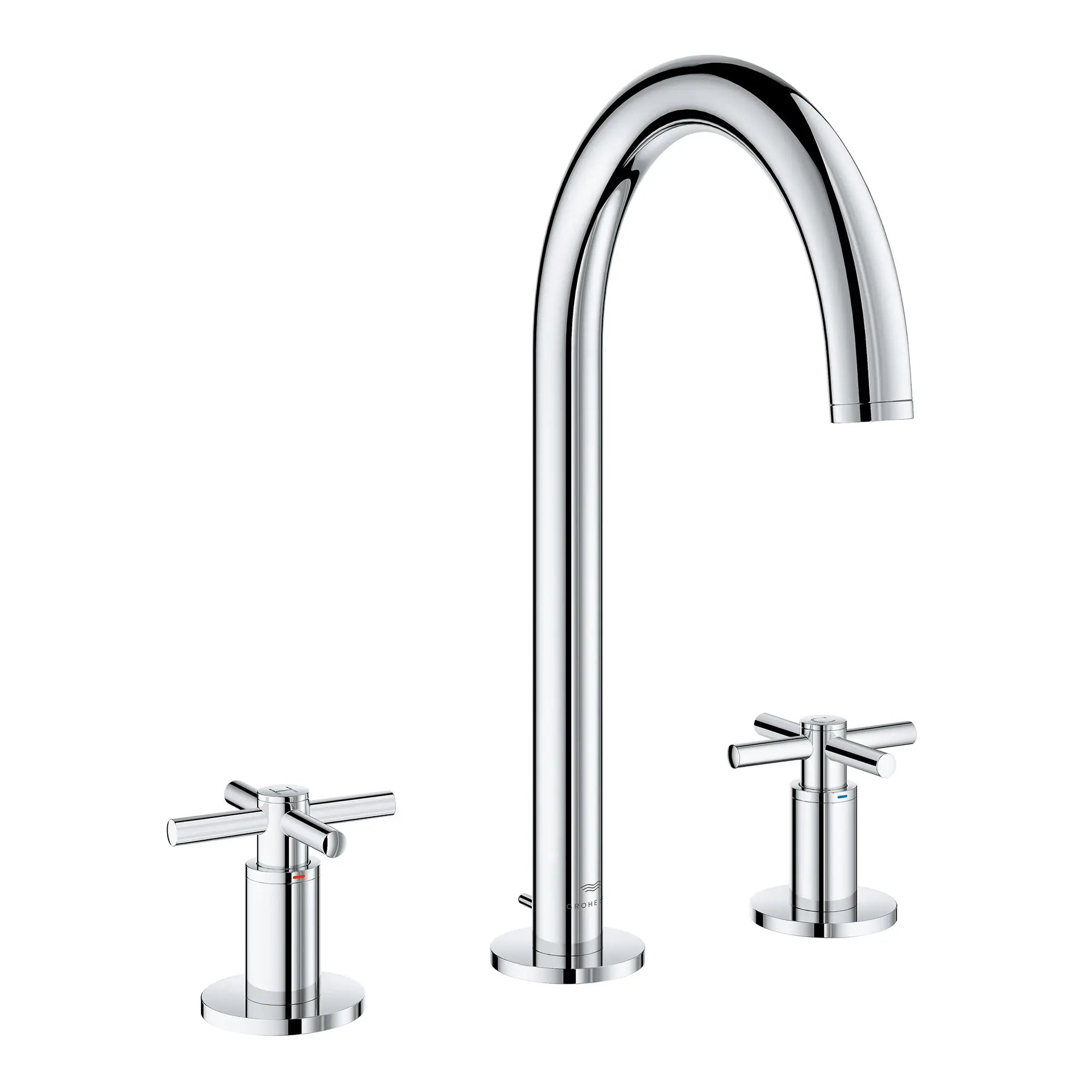 chrome bathroom faucet