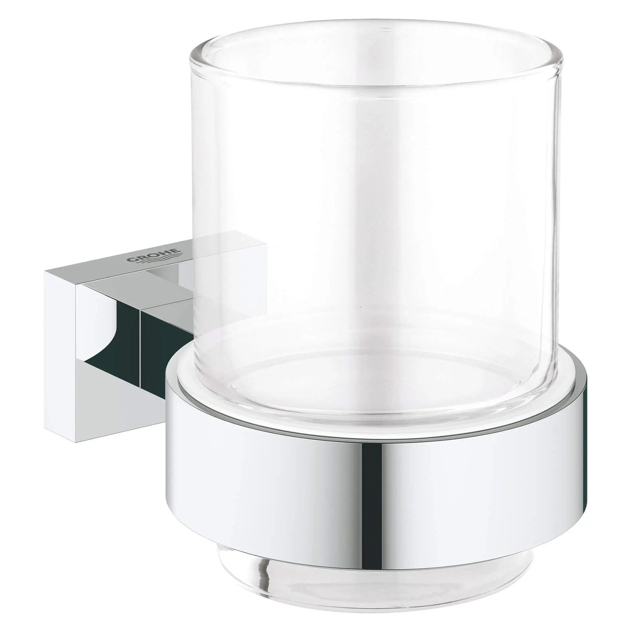 chrome bathroom tumbler