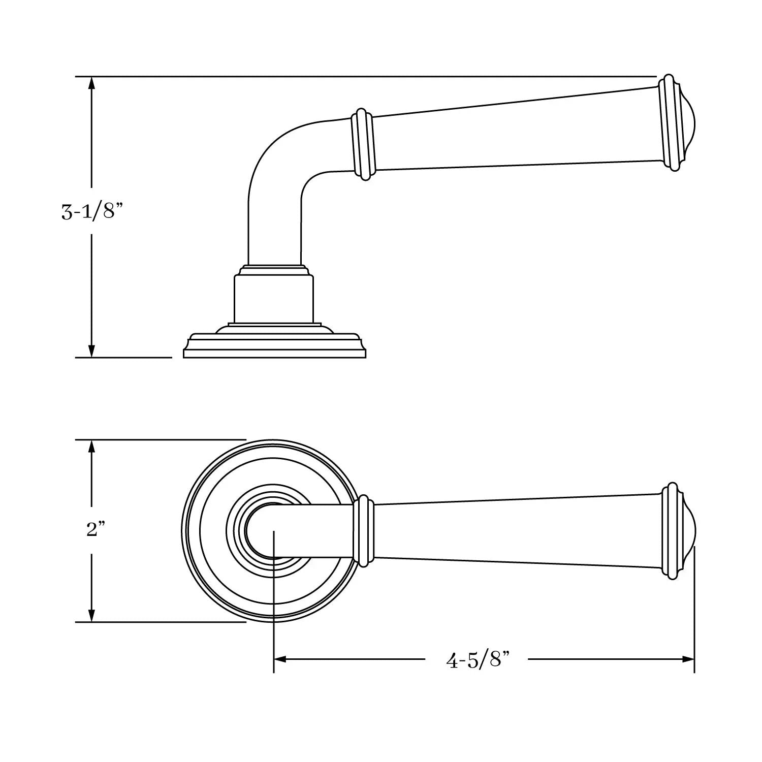interior lever set