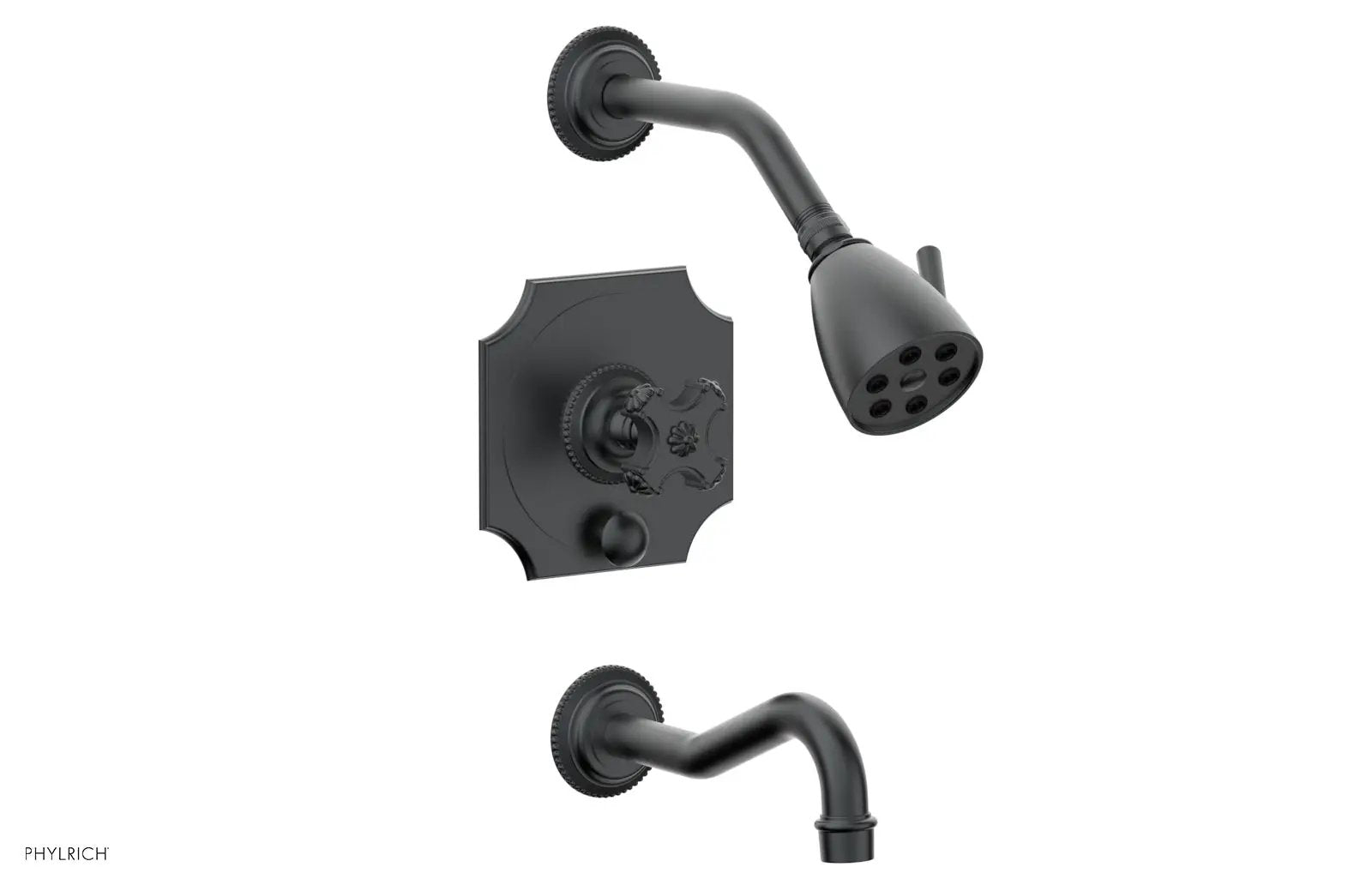 Phylrich MARVELLE Pressure Balance Tub and Shower Set - Cross Handle by Phylrich