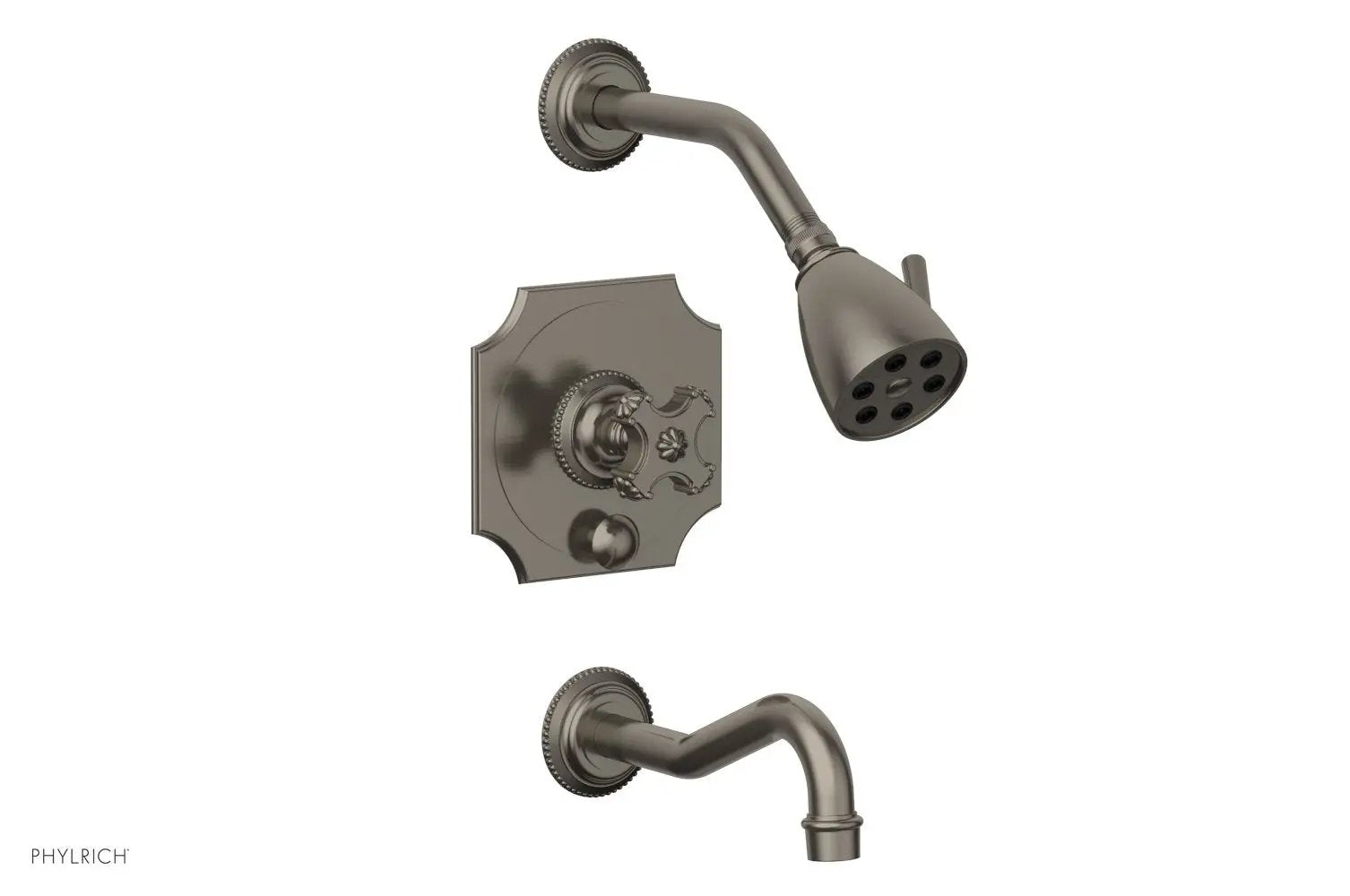 Phylrich MARVELLE Pressure Balance Tub and Shower Set - Cross Handle by Phylrich