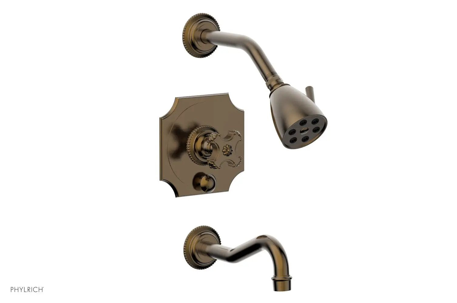 Phylrich MARVELLE Pressure Balance Tub and Shower Set - Cross Handle by Phylrich