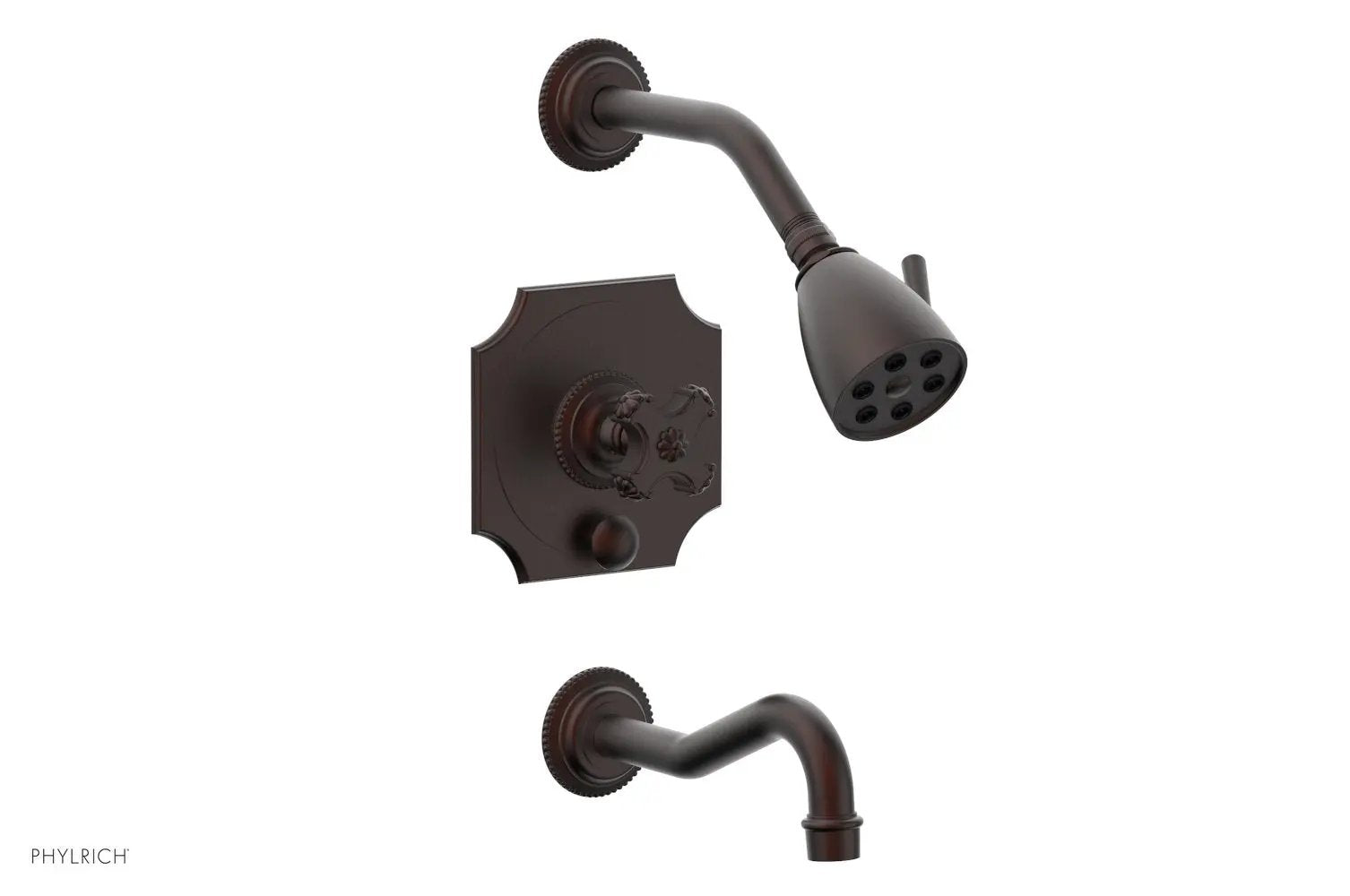 Phylrich MARVELLE Pressure Balance Tub and Shower Set - Cross Handle by Phylrich